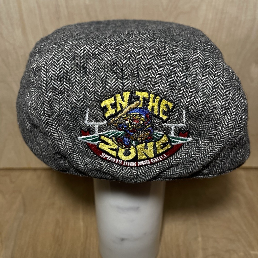 District‎ In The Zone Bar And Grill Vintage Golf Hat Cap Herringbone Embroidery